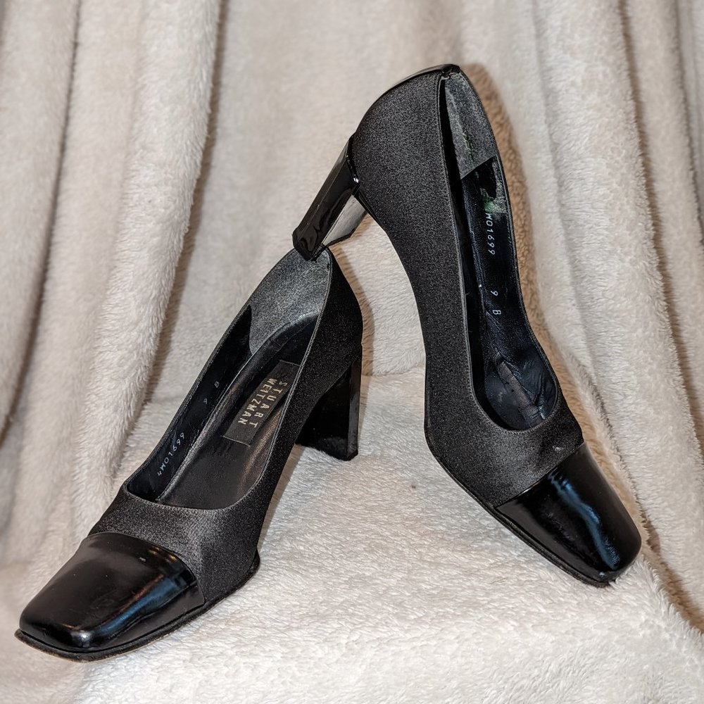 Stuart Weitzman, 9, Stone Quasar Patent Toe, Busi… - image 1